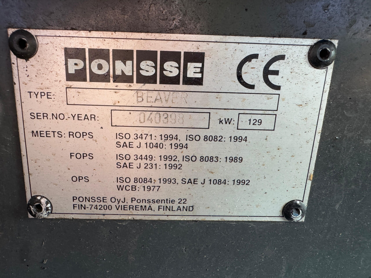 Leasing of  Ponsse Beaver Ponsse Beaver: picture 20