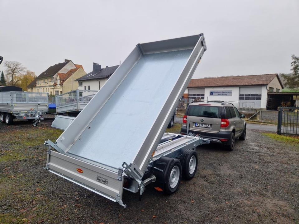 Tipper trailer Böckmann Kipper PKW Anhänger RK-AL 3016/27 E-Pumpe Schienen: picture 9