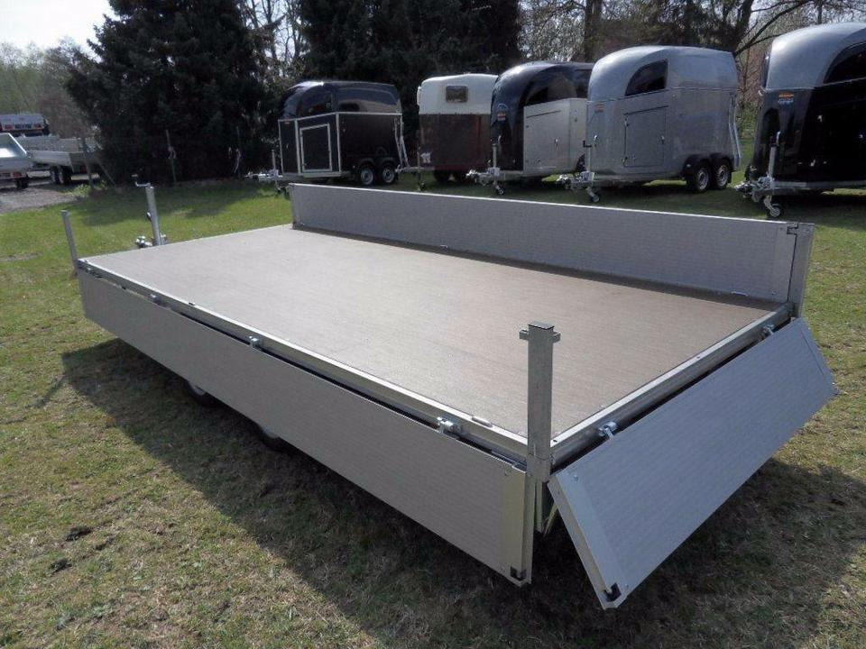 Dropside/ Flatbed trailer Böckmann PKW-Anhänger HL-AL 4118/27 F, Hochlader: picture 6