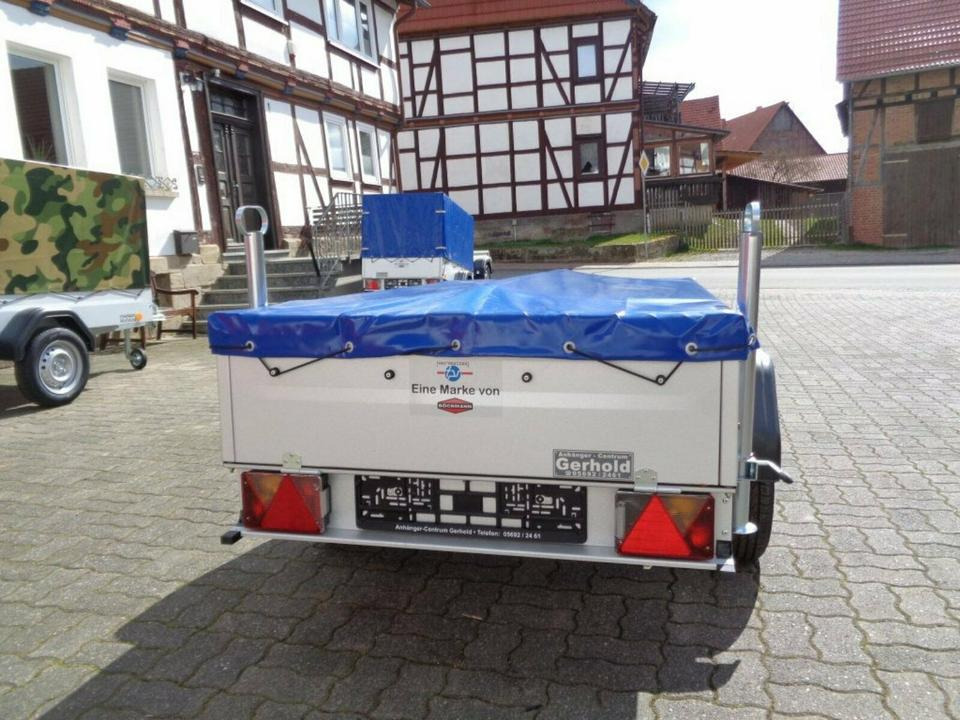 PKW Anhänger, 750 kg, Flachplane, Stützen, 100 km/h - Car trailer: picture 4 PKW Anhänger, 750 kg, Flachplane, Stützen, 100 km/h - Car trailer: picture 4