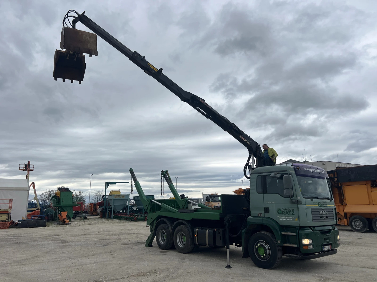 Skip loader truck, Crane truck Man Tga 6х4, Кран-Z, Мултилифт: picture 11 Skip loader truck, Crane truck Man Tga 6х4, Кран-Z, Мултилифт: picture 11