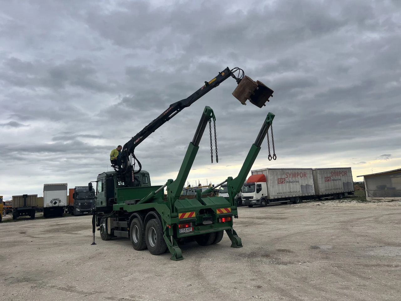 Skip loader truck, Crane truck Man Tga 6х4, Кран-Z, Мултилифт: picture 13 Skip loader truck, Crane truck Man Tga 6х4, Кран-Z, Мултилифт: picture 13