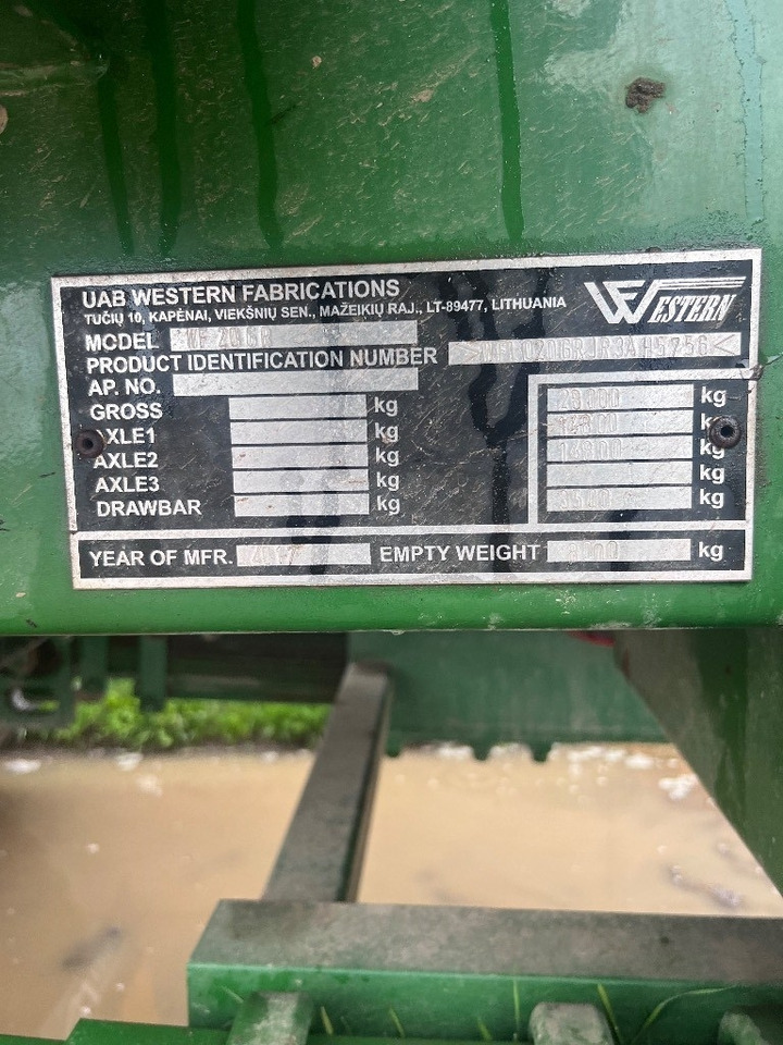 Western WF20GR - Farm trailer: picture 5 Western WF20GR - Farm trailer: picture 5