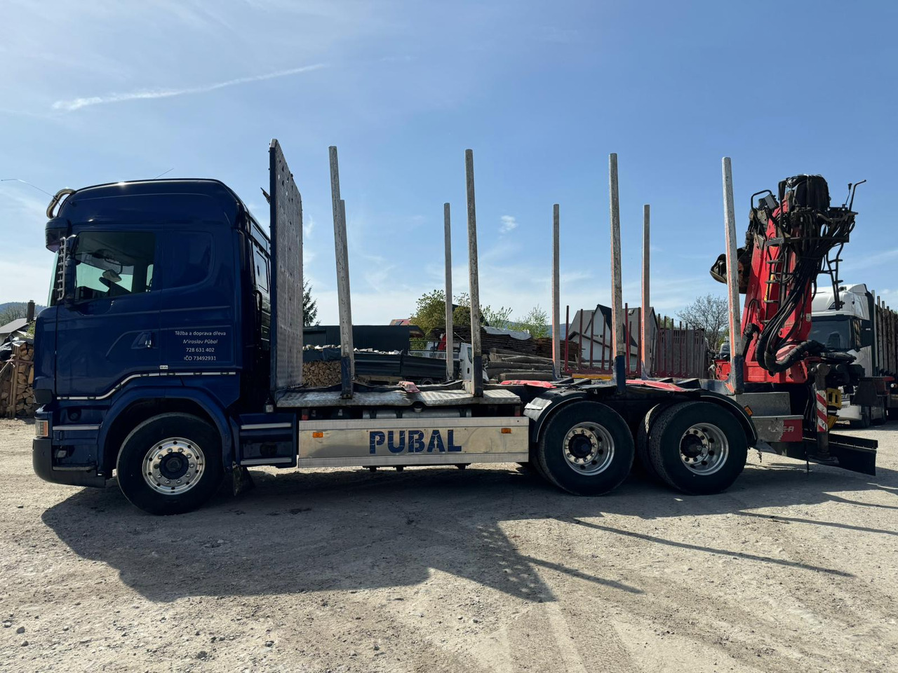 SCANIA R730 - Logging truck, Crane truck: picture 2 SCANIA R730 - Logging truck, Crane truck: picture 2