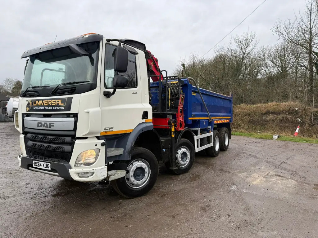DAF CF 440 8x4 Tipper (With crane) - RHD (XUK) - Tipper: picture 2 DAF CF 440 8x4 Tipper (With crane) - RHD (XUK) - Tipper: picture 2