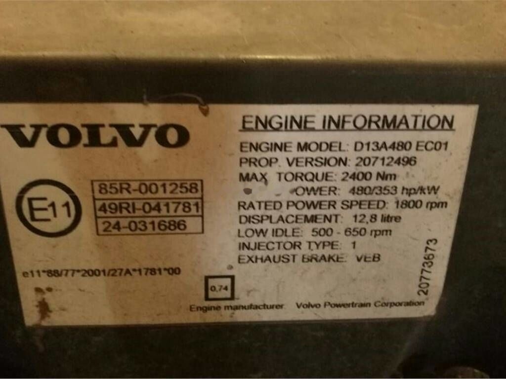 Volvo D13A 480 Volvo FH13 - Engine for Truck: picture 5 Volvo D13A 480 Volvo FH13 - Engine for Truck: picture 5