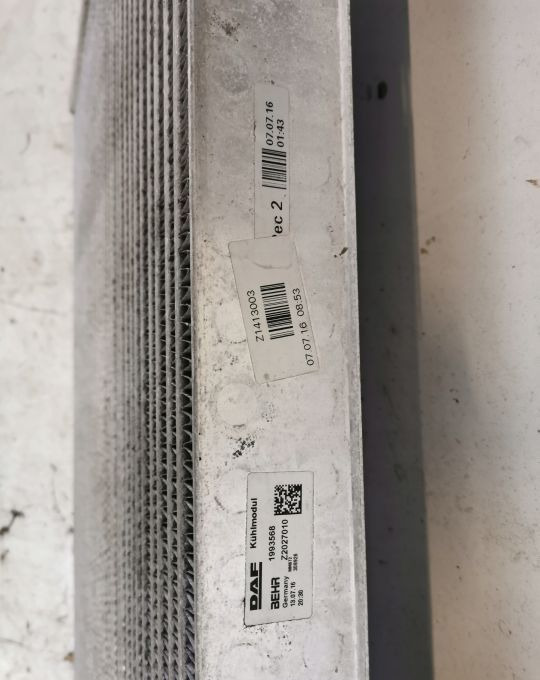 CHŁODNICA INTERCOOLER DAF XF 106 1993568 IGŁA - Intercooler: picture 3 CHŁODNICA INTERCOOLER DAF XF 106 1993568 IGŁA - Intercooler: picture 3