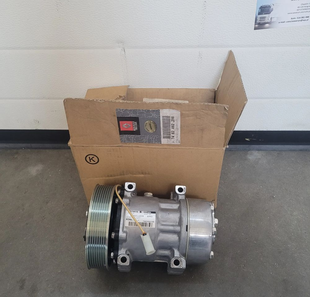 New Cooling system for Truck POMPA KLIMATYZACJI RENAULT RANGE T GAMA ORYGINAŁ NOWA CHWALIM116 7482492298: picture 1