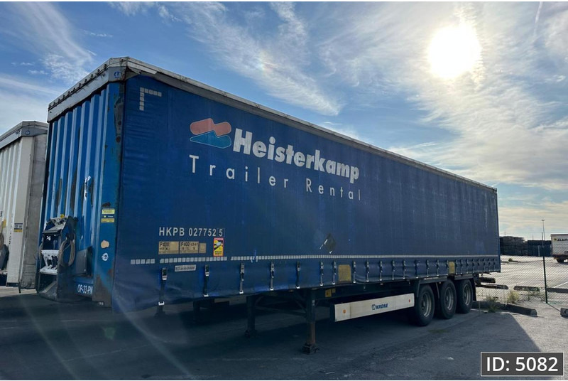 Krone SD / Drum brakes / Huckepack - Curtainsider semi-trailer: picture 1 Krone SD / Drum brakes / Huckepack - Curtainsider semi-trailer: picture 1