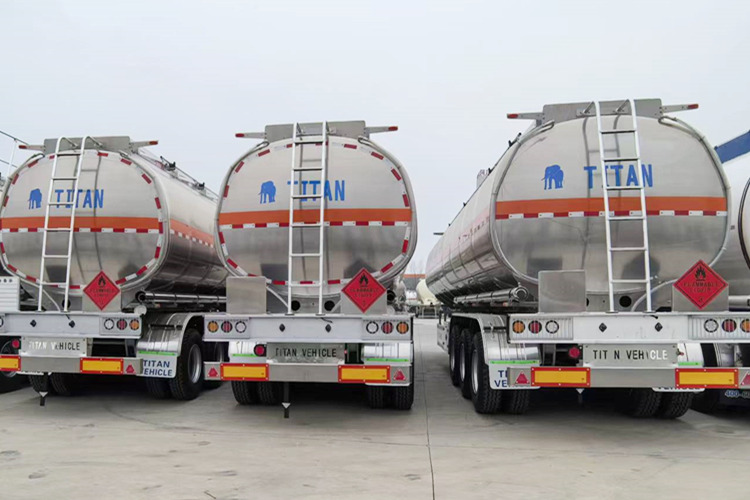 TITAN 3 Axle 42000liter Aluminum Tanker Trailer for Sale in Mali - Tank semi-trailer: picture 2 TITAN 3 Axle 42000liter Aluminum Tanker Trailer for Sale in Mali - Tank semi-trailer: picture 2