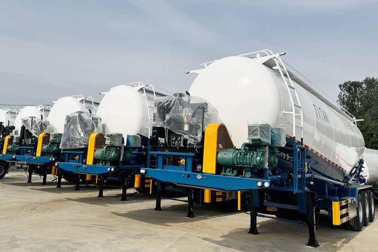 TITAN Bulk Cement Tanker Truck for Sale in Congo - Silo semi-trailer: picture 2 TITAN Bulk Cement Tanker Truck for Sale in Congo - Silo semi-trailer: picture 2