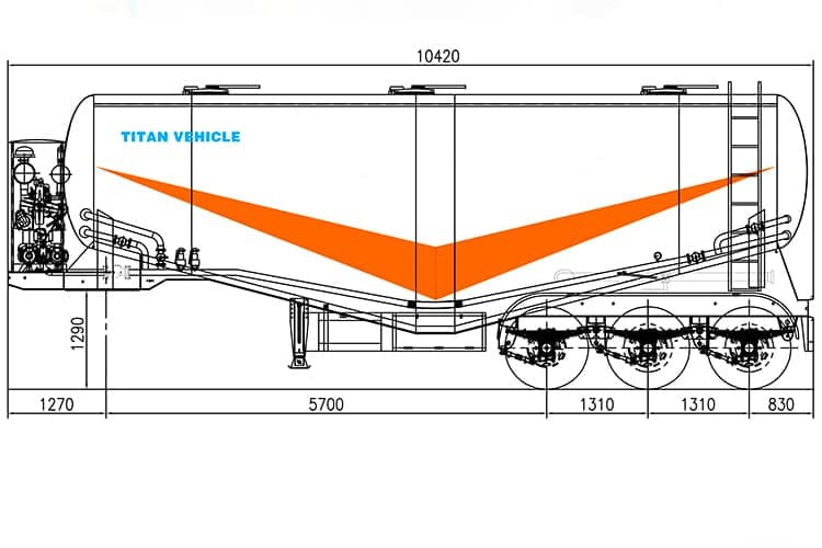 TITAN Cement Bulker Truck for Sale in Zambia - Silo semi-trailer: picture 5 TITAN Cement Bulker Truck for Sale in Zambia - Silo semi-trailer: picture 5