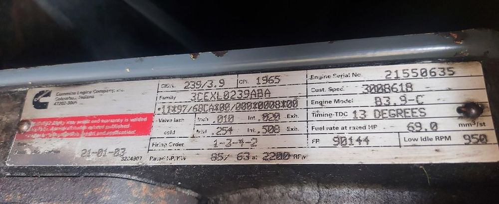 Silnik  cummins B3.9-C palący turbo - Engine for Construction machinery: picture 4 Silnik  cummins B3.9-C palący turbo - Engine for Construction machinery: picture 4