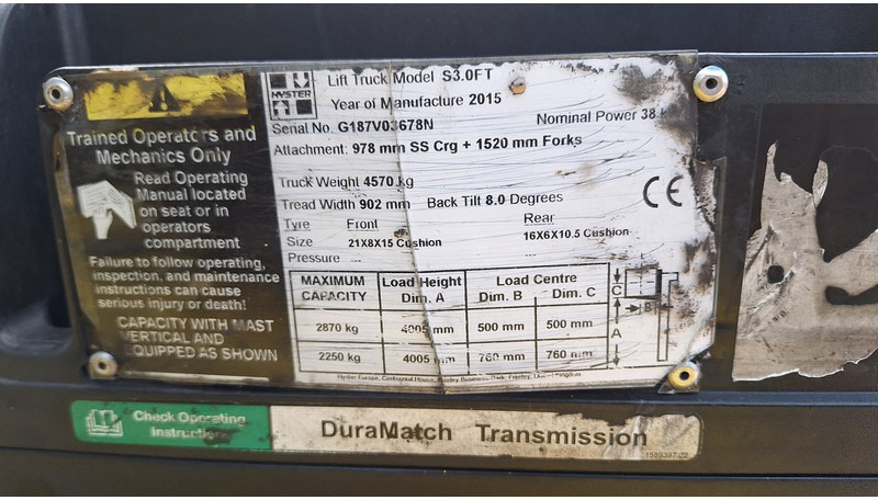 LPG forklift Hyster S3.0ft: picture 9 LPG forklift Hyster S3.0ft: picture 9