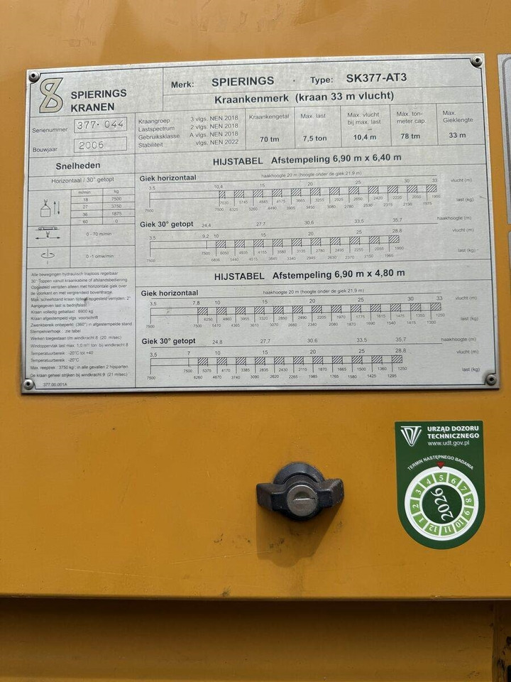 Spierings AT3 SK377 / 2006 / Klimatyzacja / LED (2x diesel)  - All terrain crane: picture 3 Spierings AT3 SK377 / 2006 / Klimatyzacja / LED (2x diesel)  - All terrain crane: picture 3