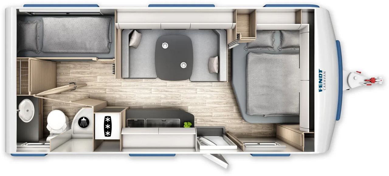 Wohnwagen Fendt Apero Activ 560 SKM neues Modell - Caravan: picture 2 Wohnwagen Fendt Apero Activ 560 SKM neues Modell - Caravan: picture 2