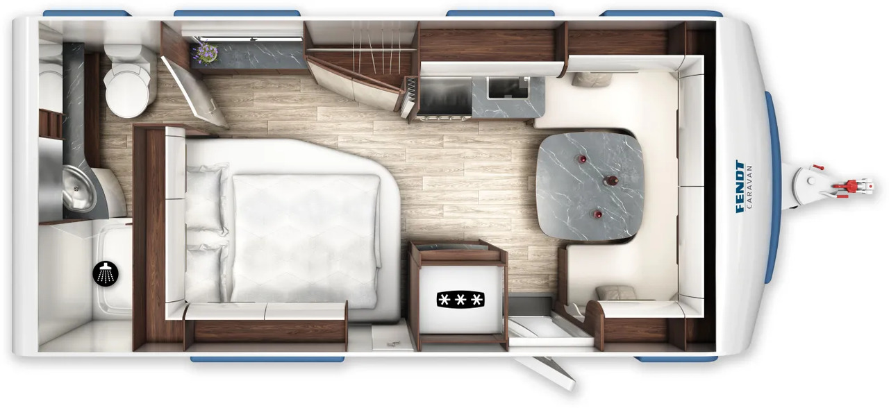 Wohnwagen Fendt Diamant 560 FD Modell 2026 - Caravan: picture 2 Wohnwagen Fendt Diamant 560 FD Modell 2026 - Caravan: picture 2