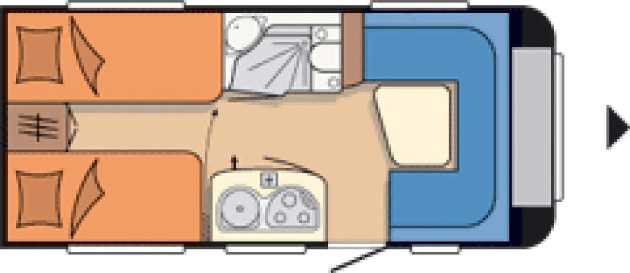 Wohnwagen Hobby De Luxe 460 LU - Caravan: picture 2 Wohnwagen Hobby De Luxe 460 LU - Caravan: picture 2