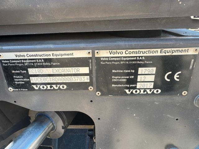 Mini excavator Volvo EC18D: picture 7
