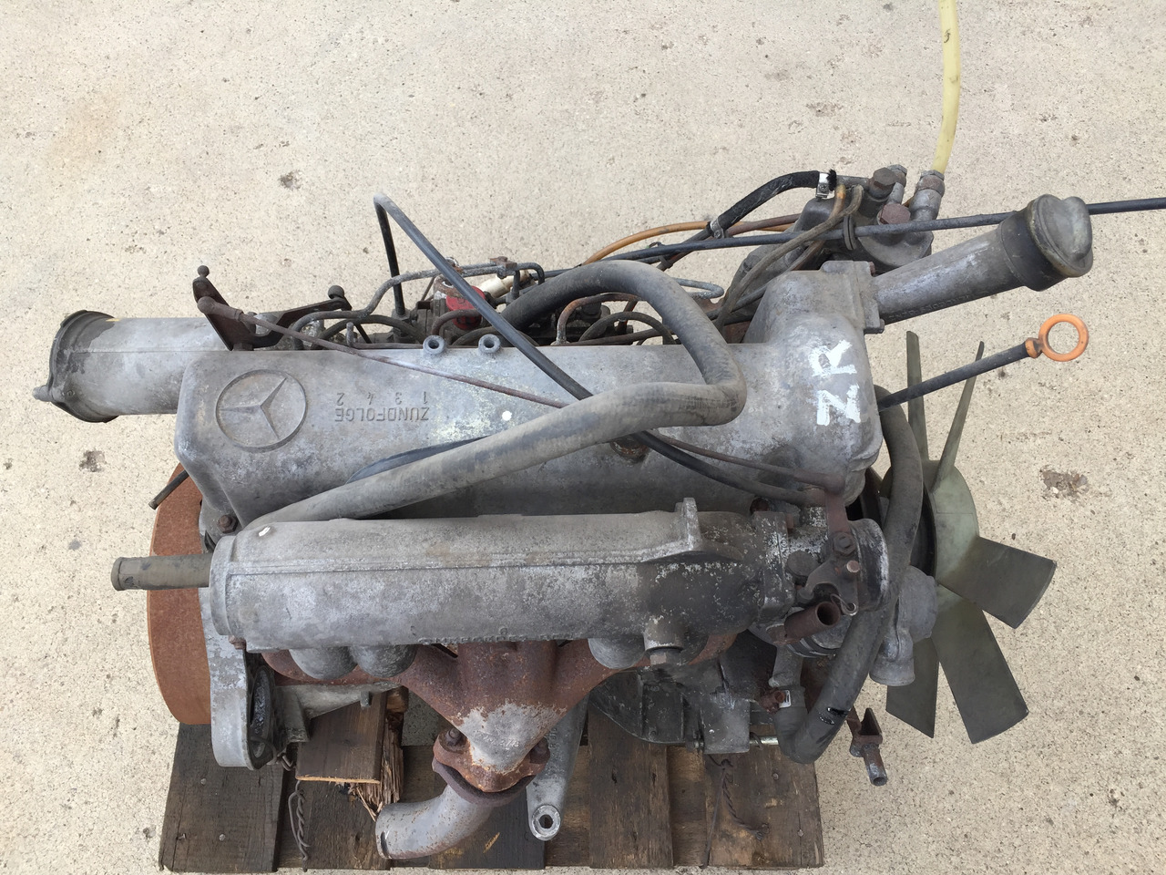 Engine for Truck Gebrauchter Motor MB 207 D, Motor Typ OM 601, Artikel - Nr. : A 9999 9999 99: picture 7