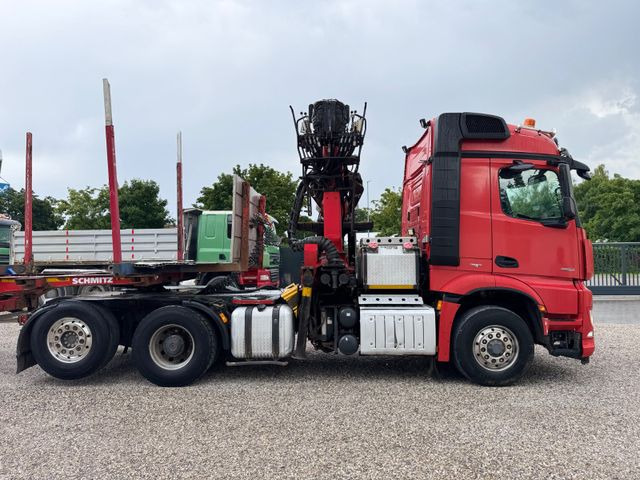 Tractor unit, Logging semi-trailer Mercedes-Benz 2651*6x2/4x4*HAD*PALFINGER-KRAN*KOMPLETTZUG*LENK: picture 16