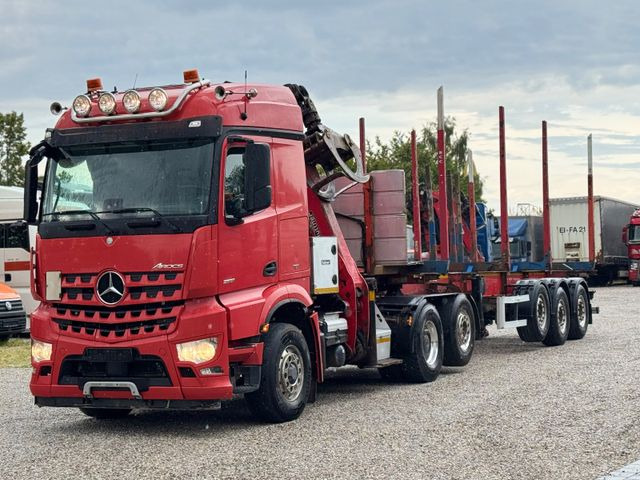 Tractor unit, Logging semi-trailer Mercedes-Benz 2651*6x2/4x4*HAD*PALFINGER-KRAN*KOMPLETTZUG*LENK: picture 13