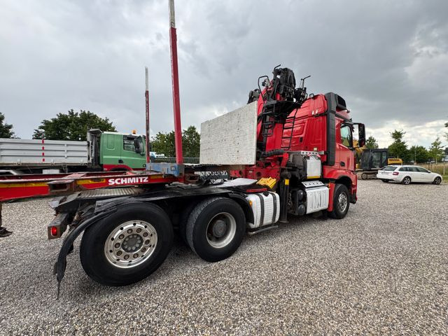 Tractor unit, Logging semi-trailer Mercedes-Benz 2651*6x2/4x4*HAD*PALFINGER-KRAN*KOMPLETTZUG*LENK: picture 17