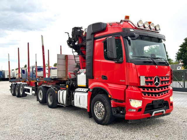 Mercedes-Benz 2651*6x2/4x4*HAD*PALFINGER-KRAN*KOMPLETTZUG*LENK - Tractor unit, Logging semi-trailer: picture 1 Mercedes-Benz 2651*6x2/4x4*HAD*PALFINGER-KRAN*KOMPLETTZUG*LENK - Tractor unit, Logging semi-trailer: picture 1