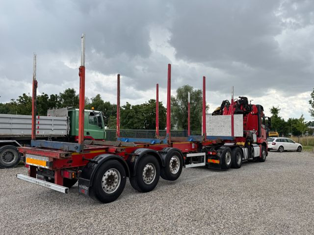 Tractor unit, Logging semi-trailer Mercedes-Benz 2651*6x2/4x4*HAD*PALFINGER-KRAN*KOMPLETTZUG*LENK: picture 12