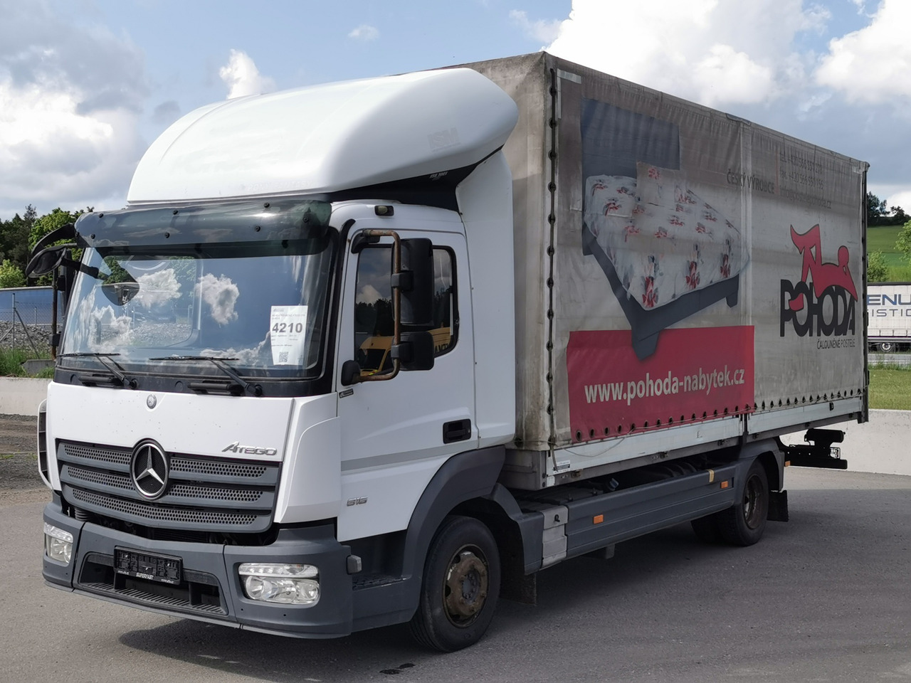 MERCEDES-BENZ ATEGO 816 EURO 6 - Curtainsider truck: picture 1 MERCEDES-BENZ ATEGO 816 EURO 6 - Curtainsider truck: picture 1
