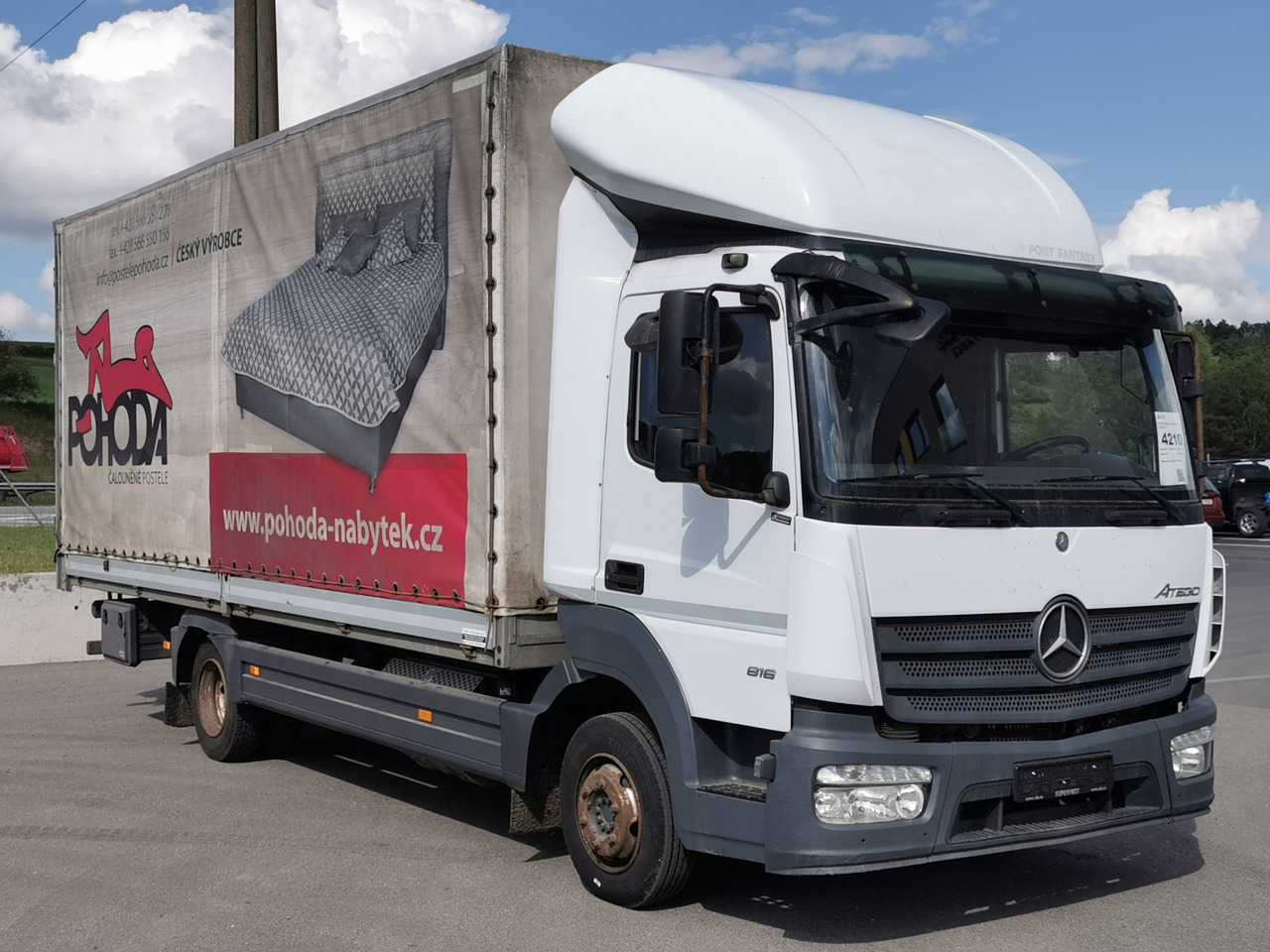 MERCEDES-BENZ ATEGO 816 EURO 6 - Curtainsider truck: picture 3 MERCEDES-BENZ ATEGO 816 EURO 6 - Curtainsider truck: picture 3