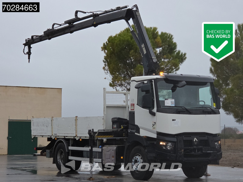 Renault C 380 4X2 HIAB 122 B-3 HIDUO Kran Crane Steelsuspension Big-Axle Euro 6 - Dropside/ Flatbed truck, Crane truck: picture 3 Renault C 380 4X2 HIAB 122 B-3 HIDUO Kran Crane Steelsuspension Big-Axle Euro 6 - Dropside/ Flatbed truck, Crane truck: picture 3