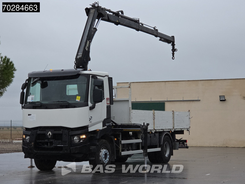 Renault C 380 4X2 HIAB 122 B-3 HIDUO Kran Crane Steelsuspension Big-Axle Euro 6 - Dropside/ Flatbed truck, Crane truck: picture 1 Renault C 380 4X2 HIAB 122 B-3 HIDUO Kran Crane Steelsuspension Big-Axle Euro 6 - Dropside/ Flatbed truck, Crane truck: picture 1