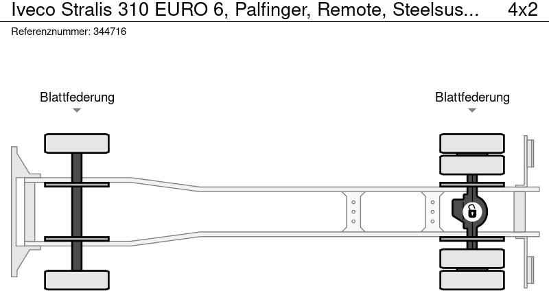 Dropside/ Flatbed truck, Crane truck Iveco Stralis 310 EURO 6, Palfinger, Remote, Steelsuspension: picture 19