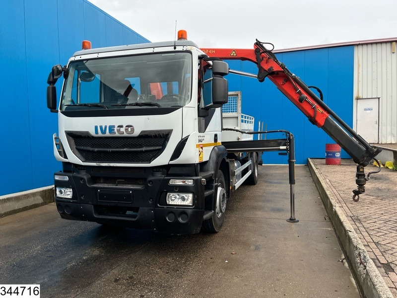 Dropside/ Flatbed truck, Crane truck Iveco Stralis 310 EURO 6, Palfinger, Remote, Steelsuspension: picture 12