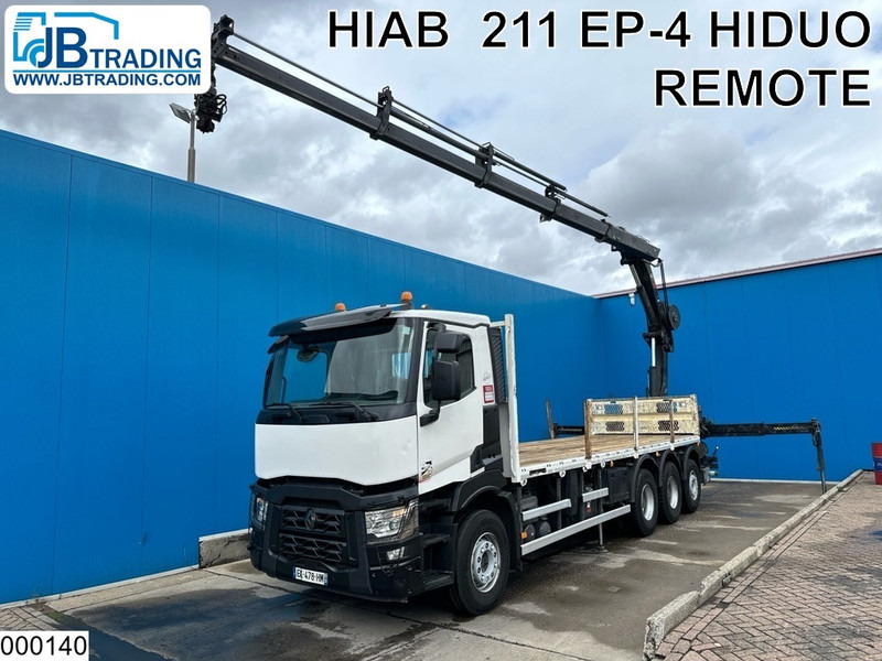 Renault C 430 8X4, EURO 6, HIAB, Remote - Dropside/ Flatbed truck, Crane truck: picture 1 Renault C 430 8X4, EURO 6, HIAB, Remote - Dropside/ Flatbed truck, Crane truck: picture 1
