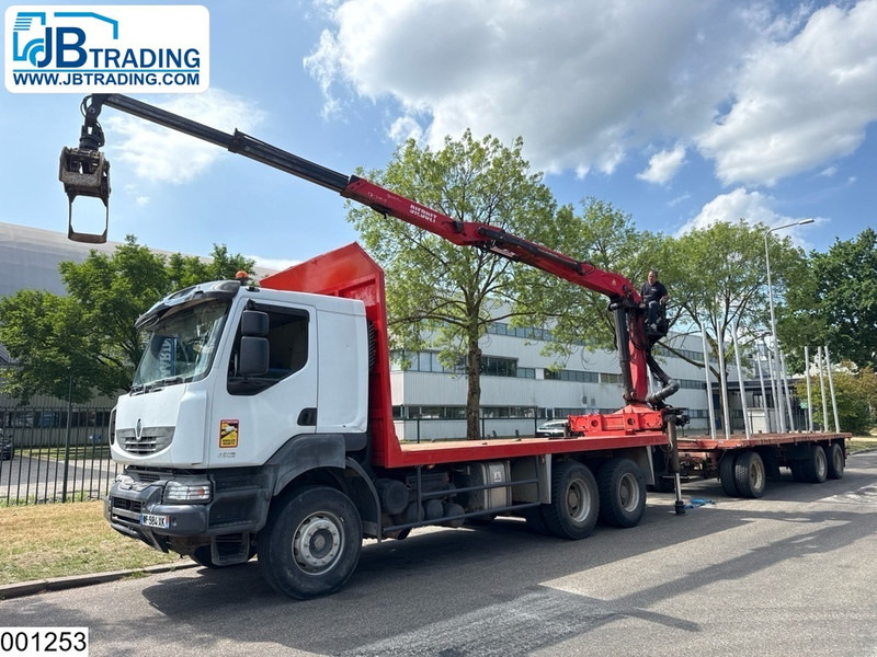 Renault Kerax 450 Dxi 6x4, Manual, Steel, Palfinger, Combi - Logging truck, Crane truck: picture 1 Renault Kerax 450 Dxi 6x4, Manual, Steel, Palfinger, Combi - Logging truck, Crane truck: picture 1
