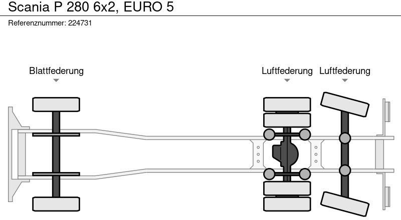 Garbage truck Scania P 280 6x2, EURO 5: picture 13