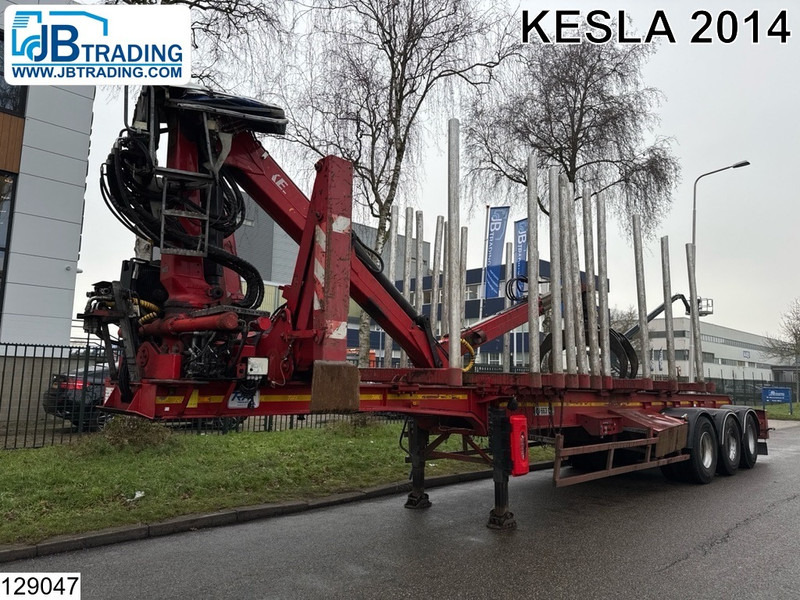Trax open laadbak Timber transport, Kesla 2014 - Logging semi-trailer: picture 1 Trax open laadbak Timber transport, Kesla 2014 - Logging semi-trailer: picture 1