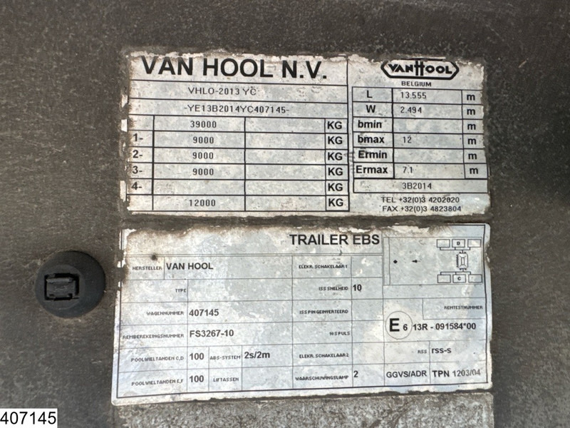 Van Hool gesloten bak - Closed box semi-trailer: picture 4 Van Hool gesloten bak - Closed box semi-trailer: picture 4