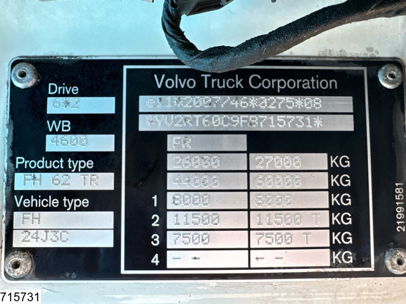 Volvo FH 540 6x2, EURO 6, Fassi, Dalby, Hydraulic - Hook lift truck, Crane truck: picture 5 Volvo FH 540 6x2, EURO 6, Fassi, Dalby, Hydraulic - Hook lift truck, Crane truck: picture 5