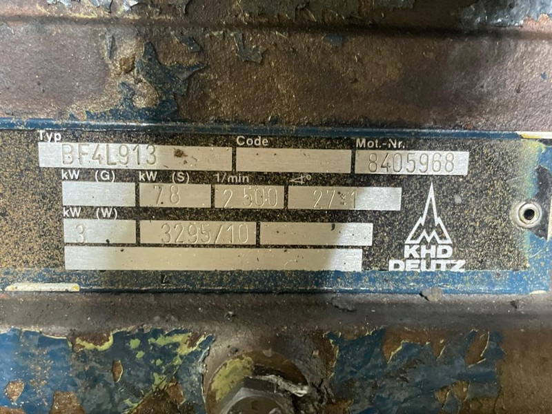 Engine for Construction machinery Ahlmann AZ10-Deutz BF4L913T-Engine/Motor: picture 9 Engine for Construction machinery Ahlmann AZ10-Deutz BF4L913T-Engine/Motor: picture 9