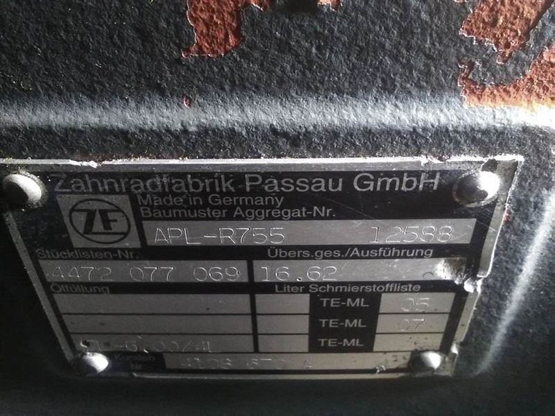 Axle and parts for Construction machinery Ahlmann AZ14-ZF APL-R755-4472077069/4108760A-Axle/Achse/As: picture 7 Axle and parts for Construction machinery Ahlmann AZ14-ZF APL-R755-4472077069/4108760A-Axle/Achse/As: picture 7