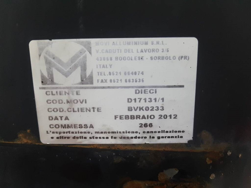 Dieci Telehandler-BVK0233-Cooler/Kühler/Koeler - Engine and parts for Construction machinery: picture 3 Dieci Telehandler-BVK0233-Cooler/Kühler/Koeler - Engine and parts for Construction machinery: picture 3