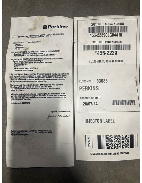 New Engine for Construction machinery Perkins 854 - Engine/Motor: picture 8