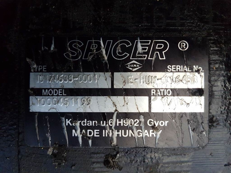 New Axle and parts for Construction machinery WACKER NEUSON 1000451199-Spicer Dana 10174638-0001-Axle/Achse/As: picture 6 New Axle and parts for Construction machinery WACKER NEUSON 1000451199-Spicer Dana 10174638-0001-Axle/Achse/As: picture 6