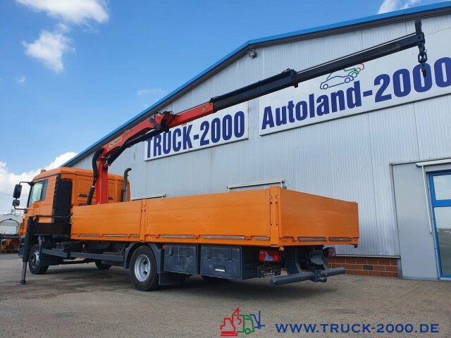 Dropside/ Flatbed truck, Crane truck MAN TGL 12.250 Kran PK11001 7.6 m = 1.24 to. 2 x AHK: picture 10