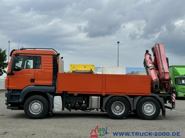 Dropside/ Flatbed truck, Crane truck MAN TGS 28.480 6x4H FASSI F365 8m4t AHK41t Lenkachse: picture 9
