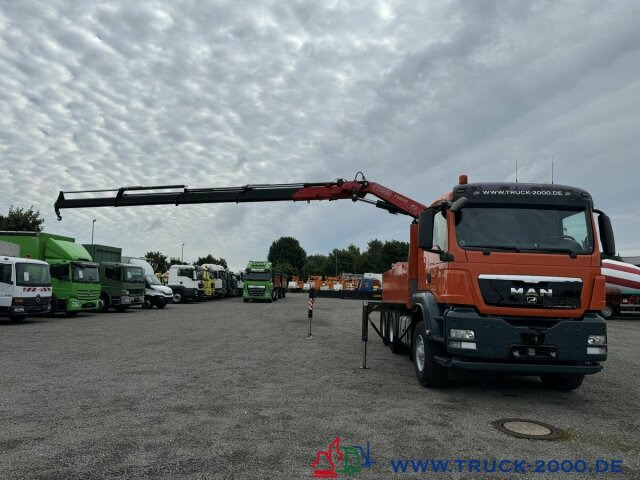 Dropside/ Flatbed truck, Crane truck MAN TGS 28.480 6x4H FASSI F365 8m4t AHK41t Lenkachse: picture 13