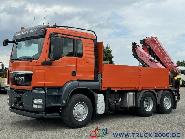 Dropside/ Flatbed truck, Crane truck MAN TGS 28.480 6x4H FASSI F365 8m4t AHK41t Lenkachse: picture 10